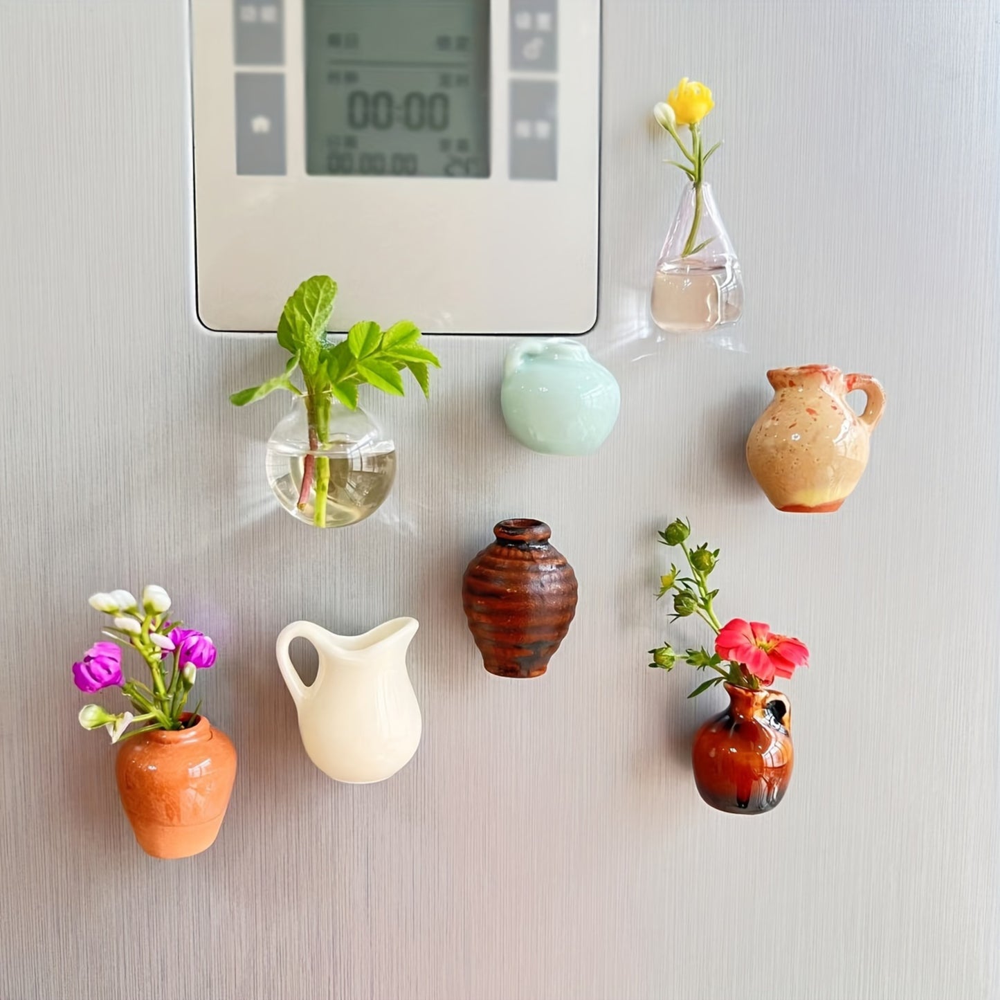 Mini Magnetic Fridge Flower Pots (8pcs)