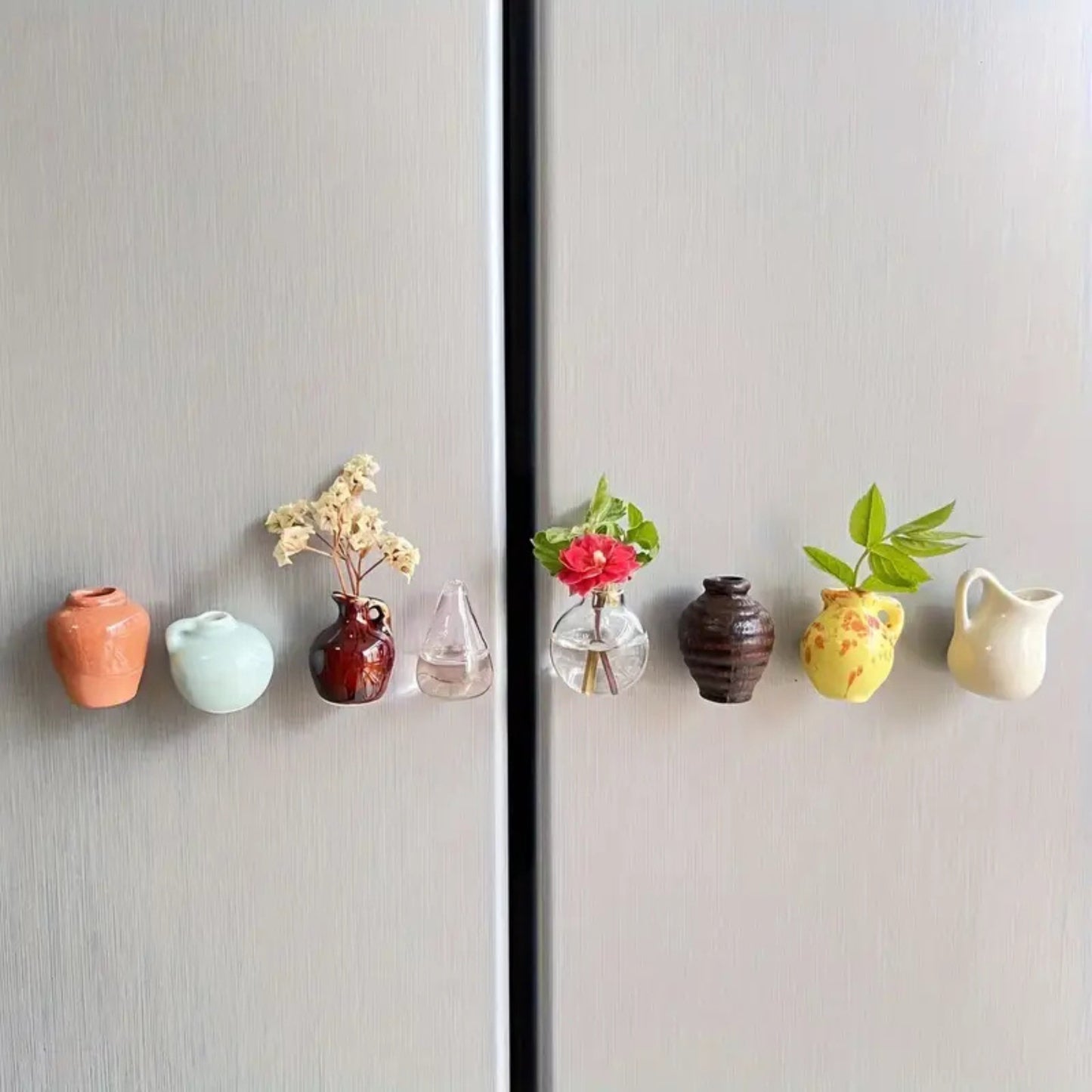 Mini Magnetic Fridge Flower Pots (8pcs)