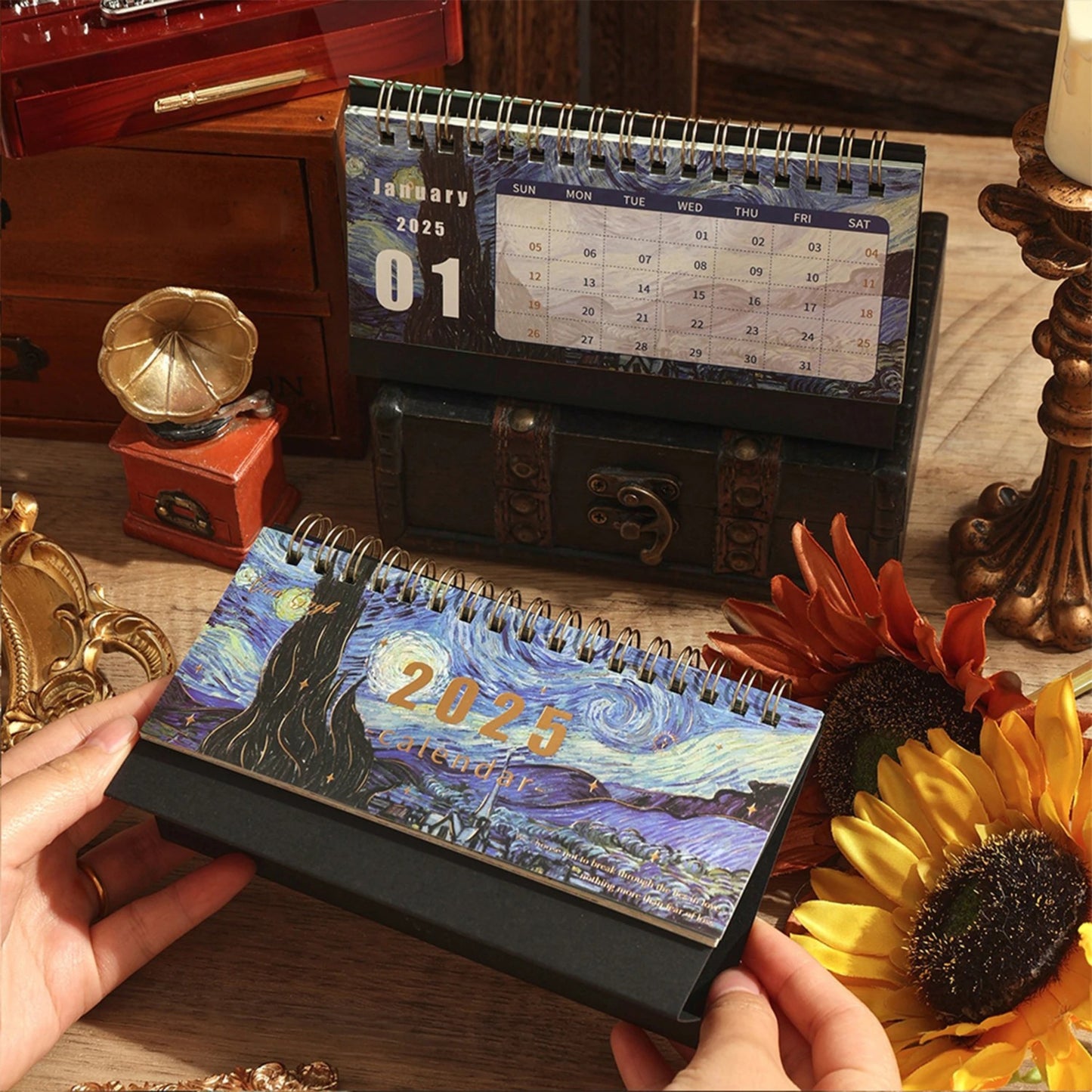 2025 Van Gogh Timeless Desk Calendar