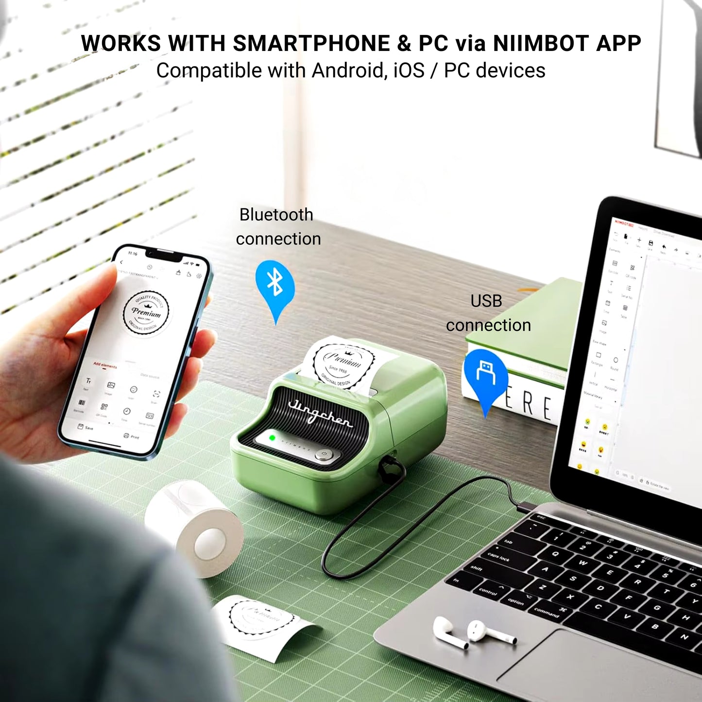 NIIMBOT B21 Inkless Label Maker