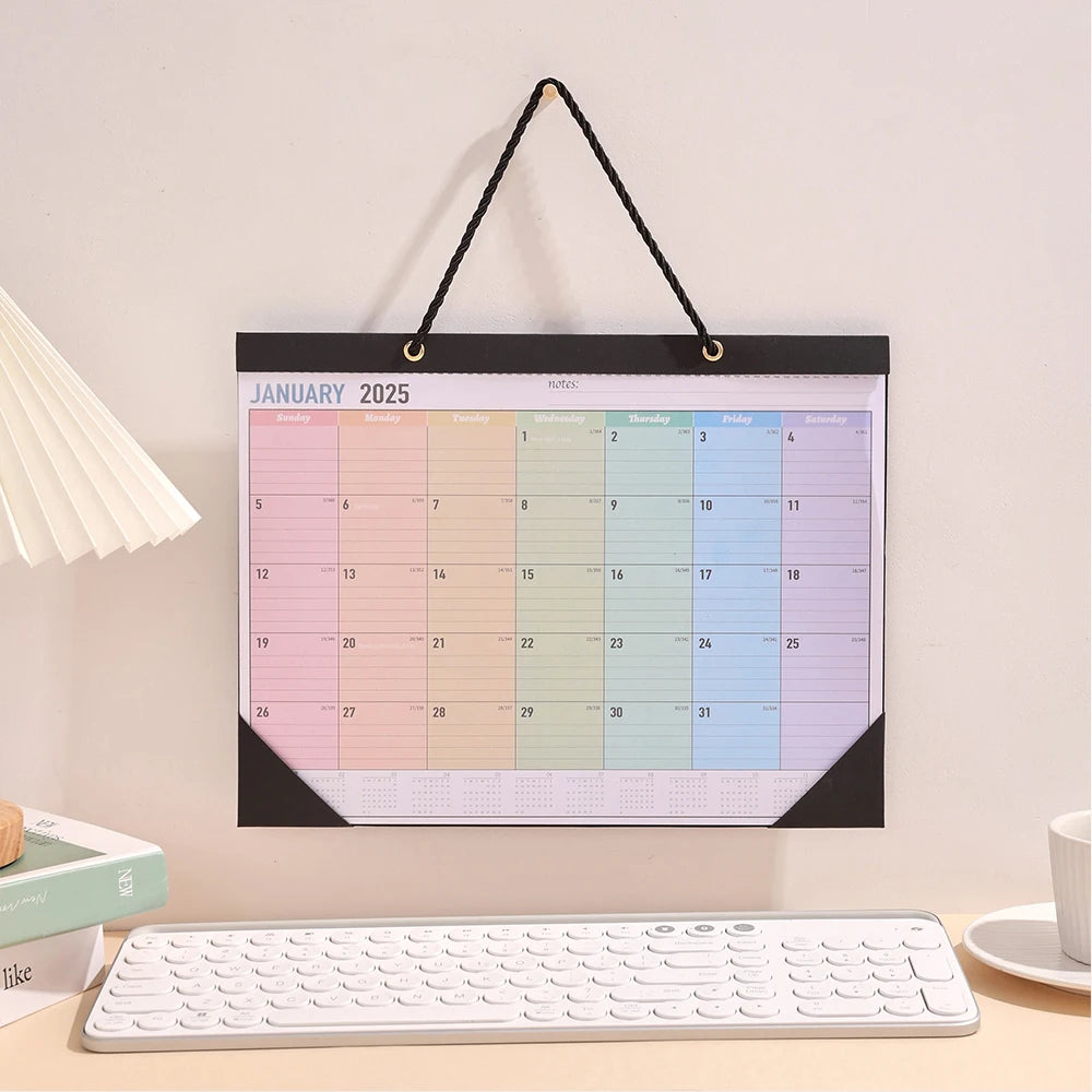 2025 Rainbow Wall Calendar & Planner