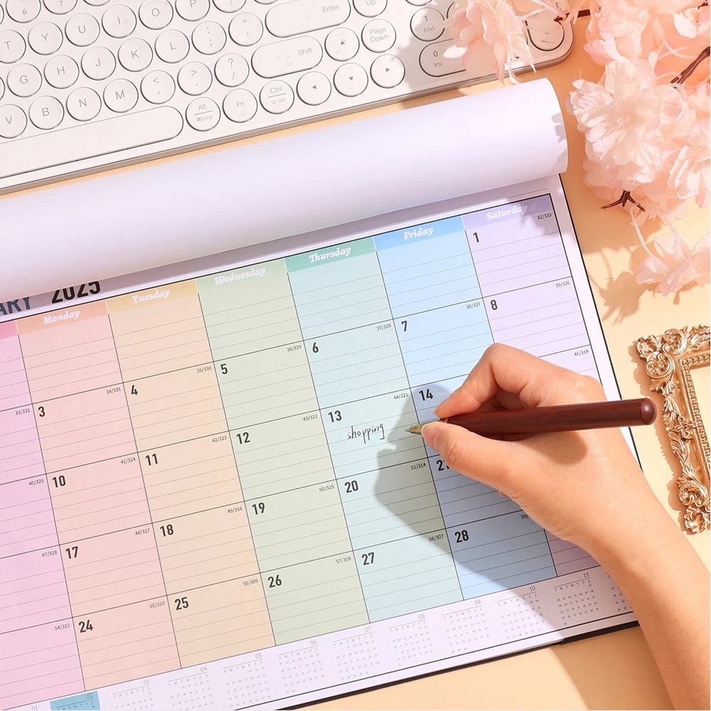 2025 Rainbow Wall Calendar & Planner