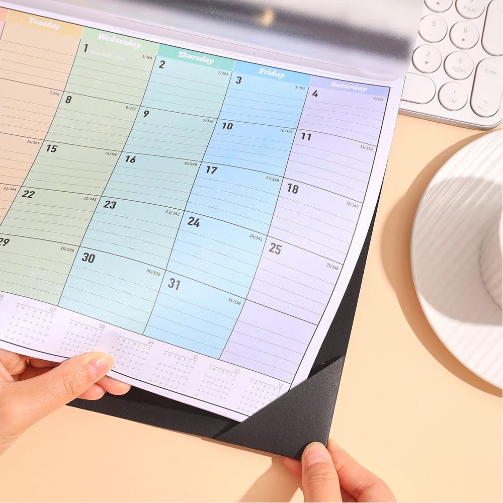 2025 Rainbow Wall Calendar & Planner