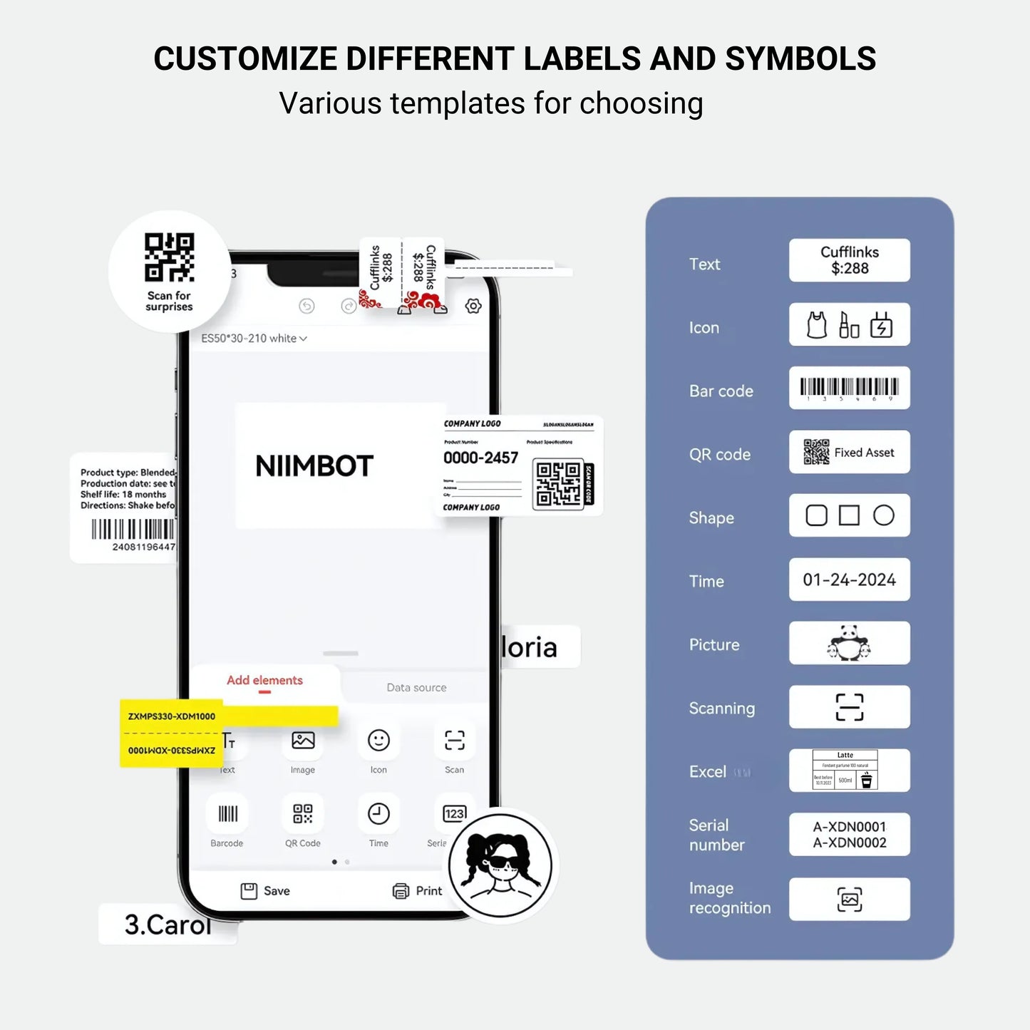 NIIMBOT B21 Inkless Label Maker