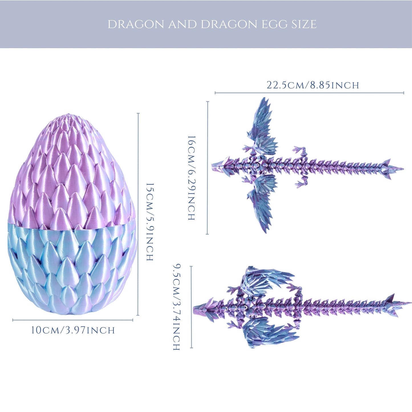 3D Wing Dragon with Dragon Egg