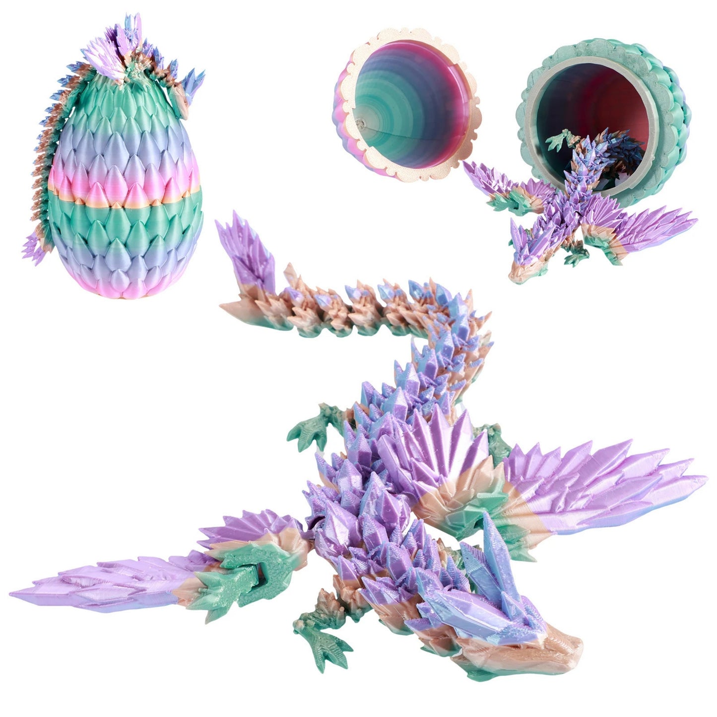 3D Wing Dragon with Dragon Egg