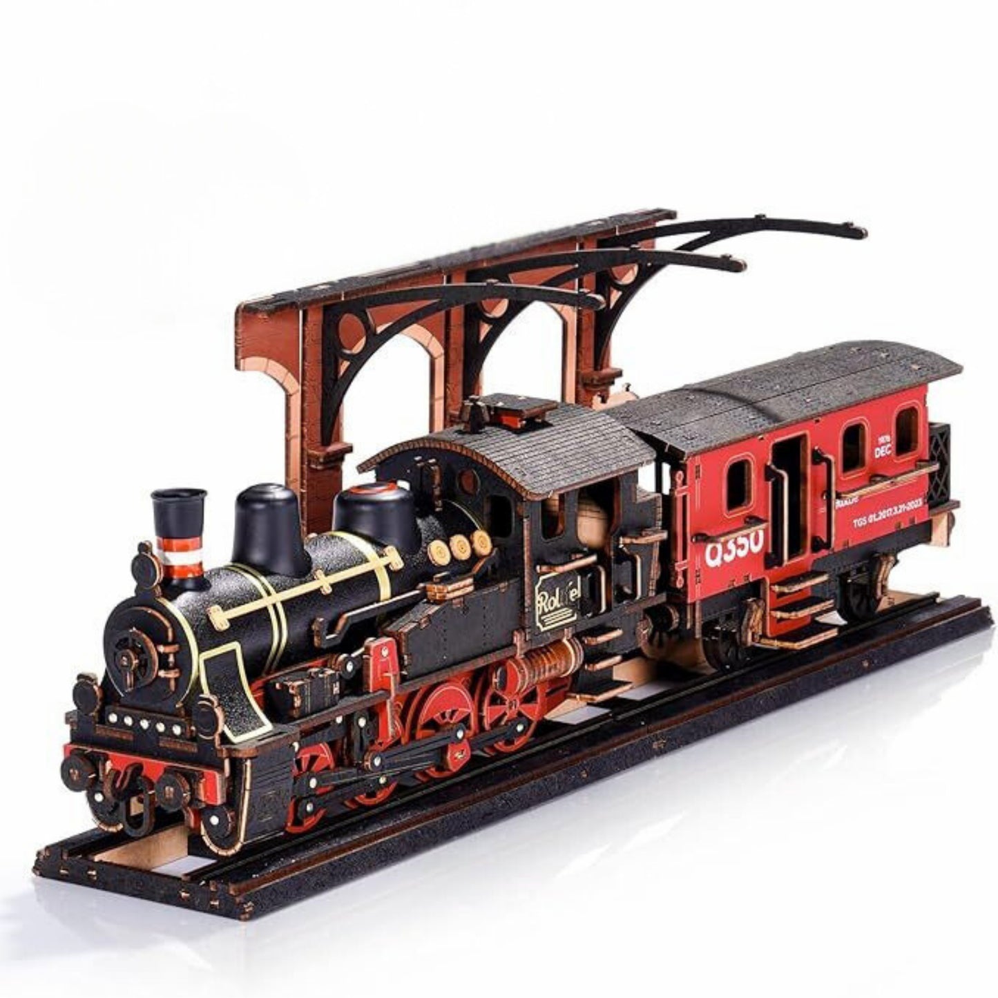 3D Wooden Puzzle Steam Train Model Kit