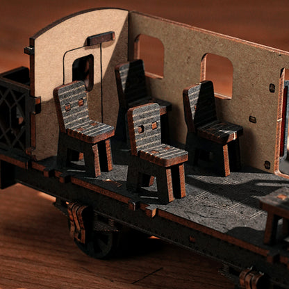 3D Wooden Puzzle Steam Train Model Kit