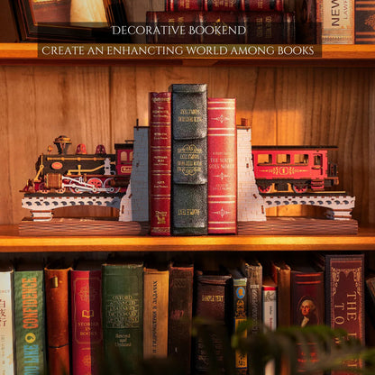 3D Wooden Vintage Train – DIY Bookend Kit